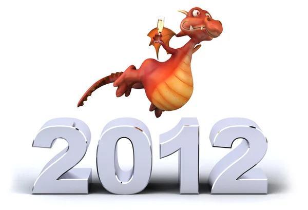 Dragón y 2012 —  Fotos de Stock