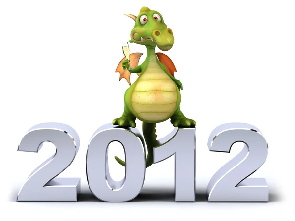 Dragon and 2012 — Stock Photo, Image
