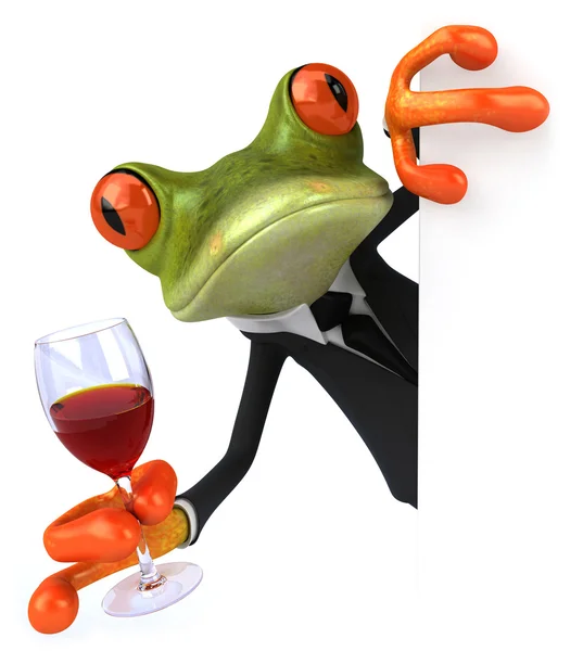 Ilustracja żaba — Zdjęcie stockowe