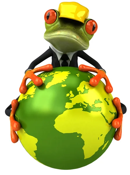 青蛙与世界 — 图库照片