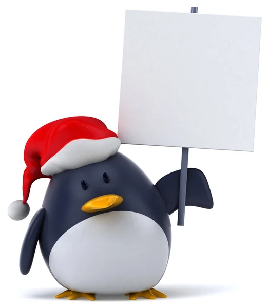 Pingvin och jul — Stockfoto