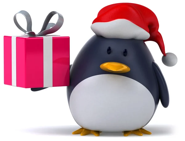 Пінгвін і Різдво — стокове фото