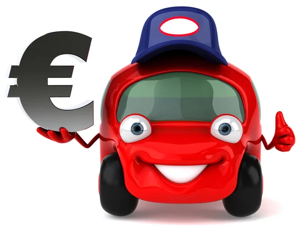 Αυτοκίνητο και ευρώ — Φωτογραφία Αρχείου