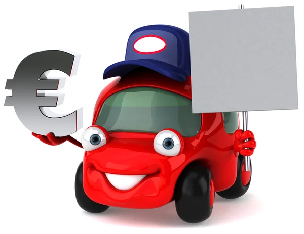Bil och euro — Stockfoto