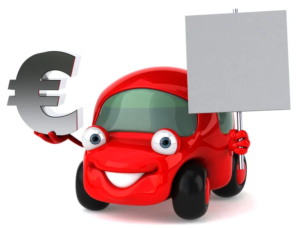 Автомобиль и евро — стоковое фото
