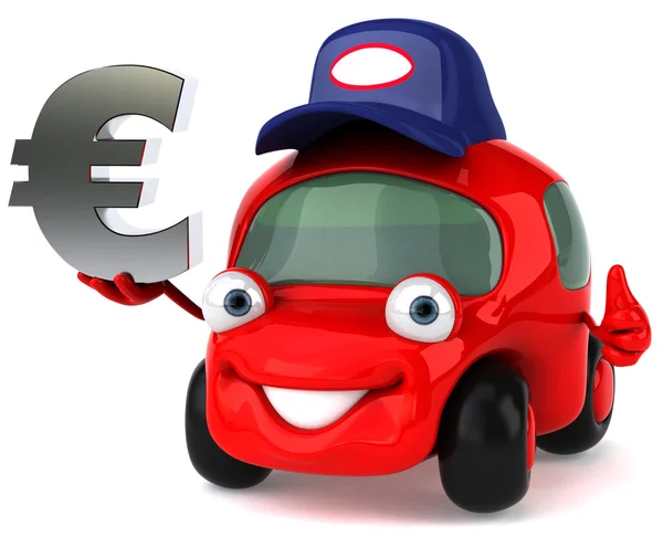 Bil och euro — Stockfoto