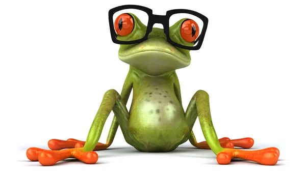 Żaba idealna okulary — Zdjęcie stockowe