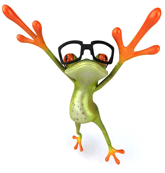 青蛙与眼镜 — 图库照片
