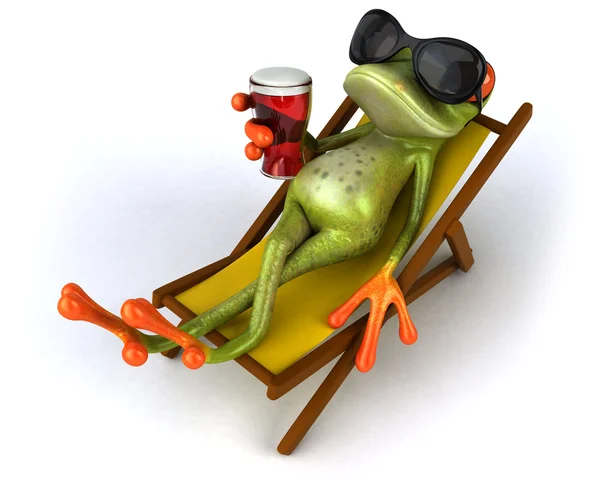 Frosch mit Brille — Stockfoto