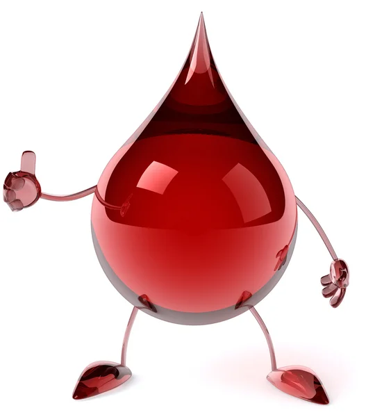 Druppel bloed — Stockfoto