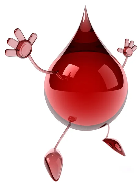 Kropla krwi — Zdjęcie stockowe