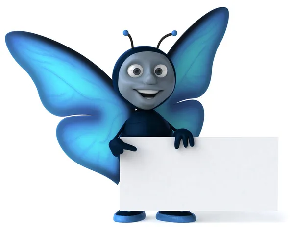 Funny butterfly — Stock Photo, Image