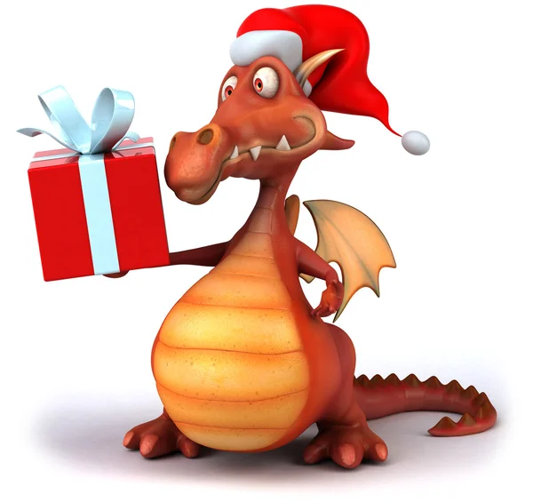 Christmas dragon — Stock Photo, Image