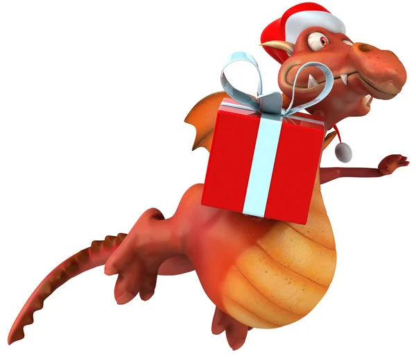 Рождественский дракон — стоковое фото