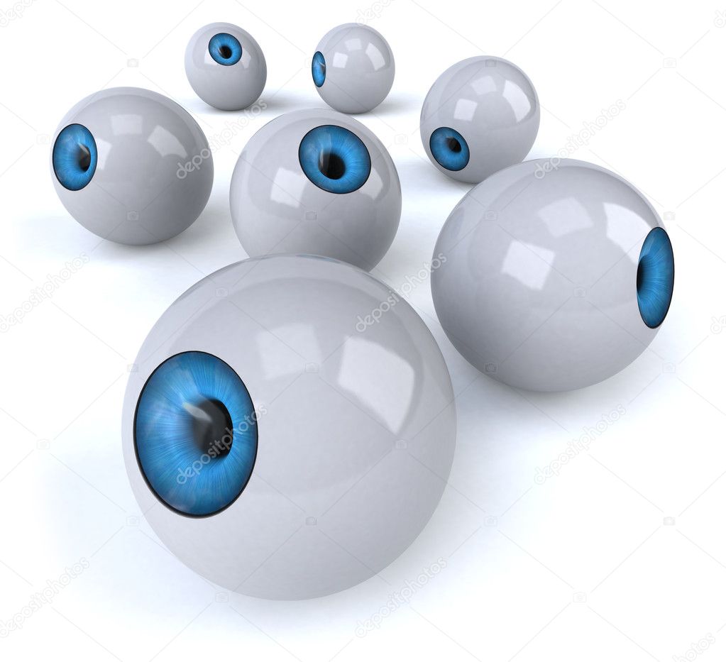Fun eye, 3d generated picture