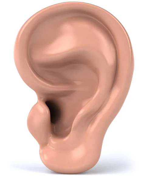 Zábava ucho, 3d generována obrázek — Stock fotografie