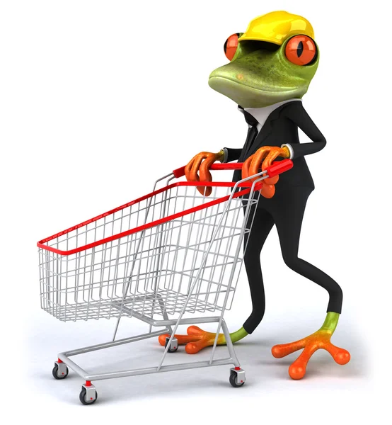 Frog worker — Stock Photo, Image