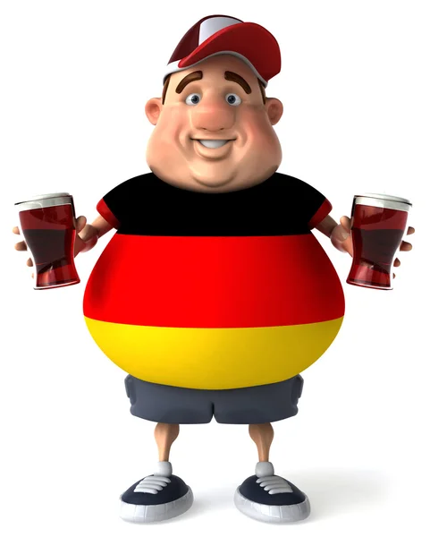 Deutsch mit Bier — Stockfoto