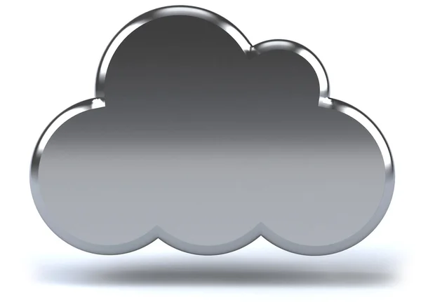 Cloud computing koncepció, 3D-s generált illusztráció — Stock Fotó