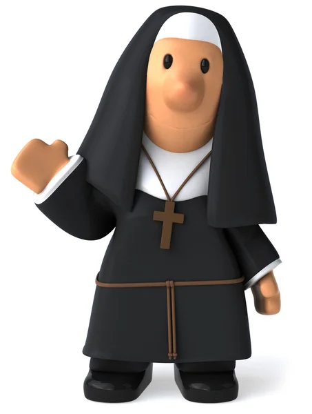 3 d の修道女 — ストック写真