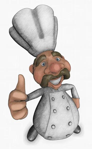 Chef illustration — Stock Photo, Image