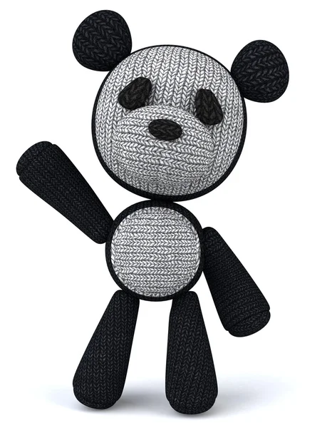 Happy panda 3d — Stock Photo, Image