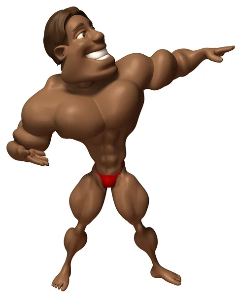 stock image Bodybuilder 3d