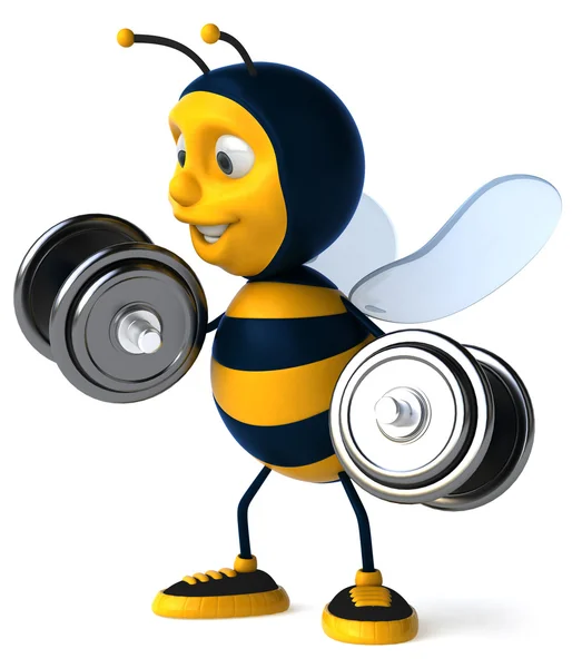 Bee s činkami 3d — Stock fotografie