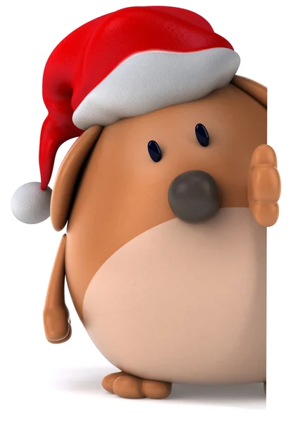 Karácsonyi kutya 3d — Stock Fotó