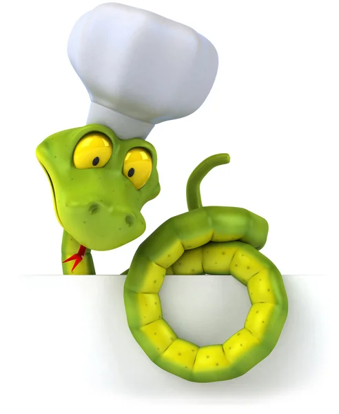 Chef cobra 3d — Fotografia de Stock