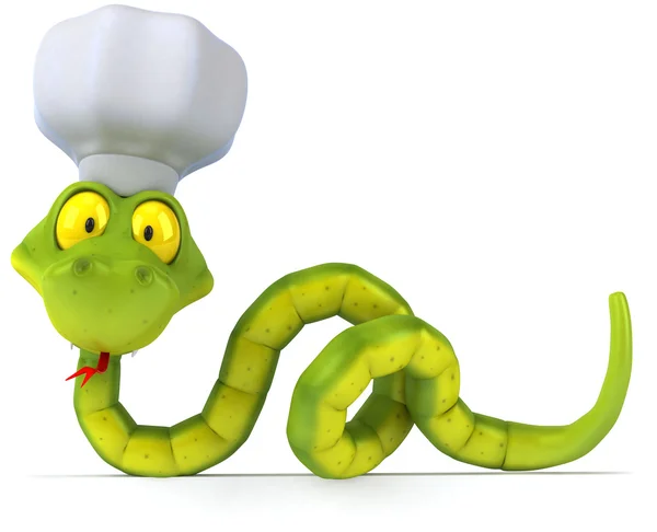 蛇厨师 3d — 图库照片