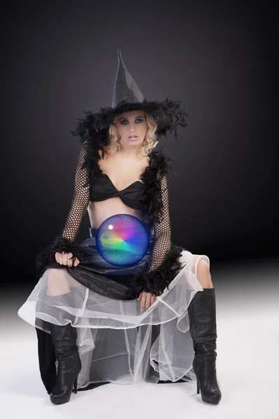 Temné čarodějnice halloween — Stock fotografie