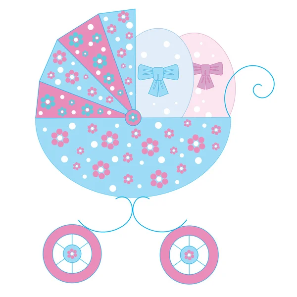 Deux nouveau-nés symboliques — Image vectorielle