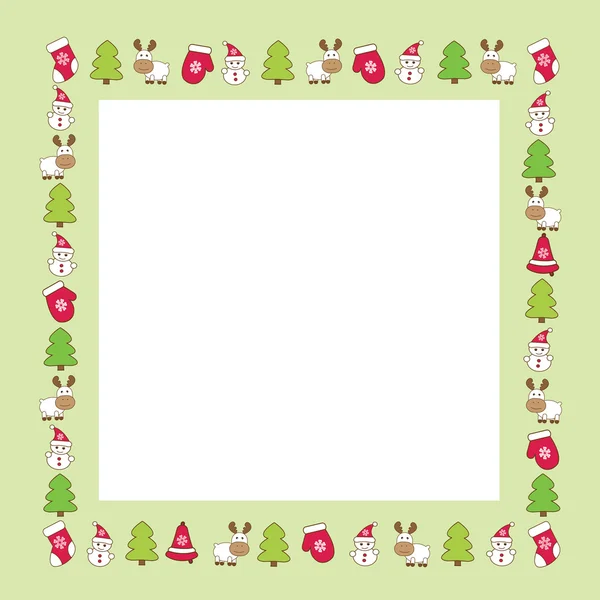 Funny christmas background — Stock Vector
