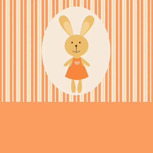 Rabbit girl — Stock Vector
