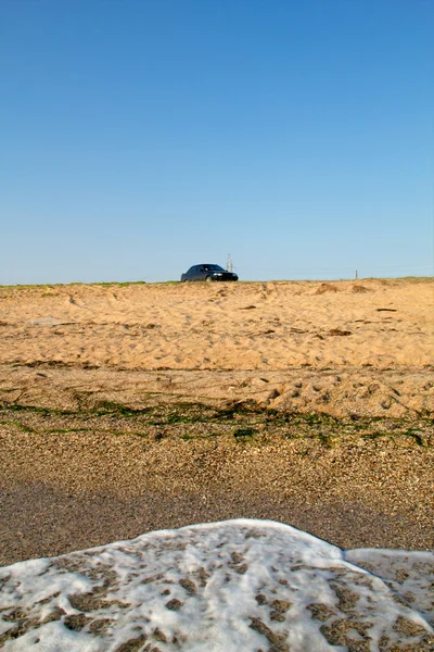 Karadeniz kıyısındaki kumlu sahil — Stok fotoğraf