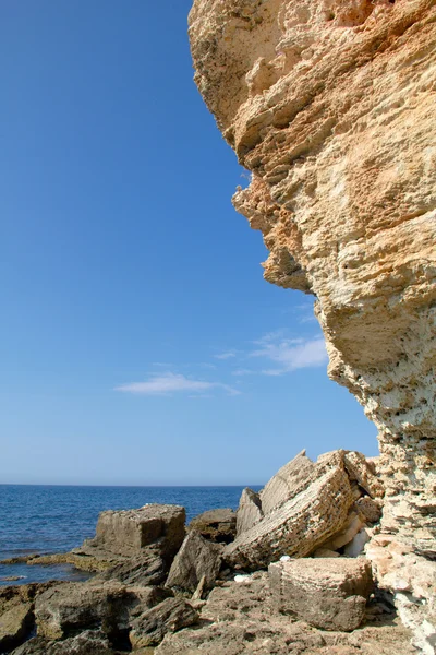 stock image Rocky cliffs, the Black Sea coast