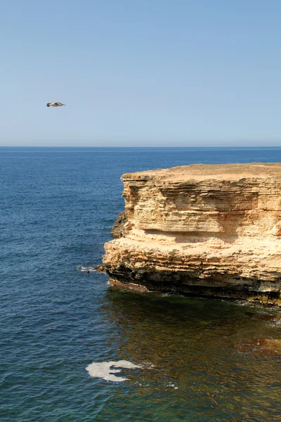 Απόκρημνα βράχια, οι ακτές της Μαύρης Θάλασσας — Φωτογραφία Αρχείου