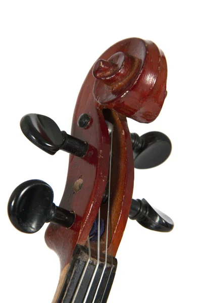 Deka violino isolado em um fundo branco — Fotografia de Stock