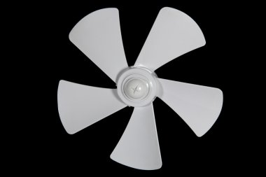 Impeller fan isolated on a black background clipart