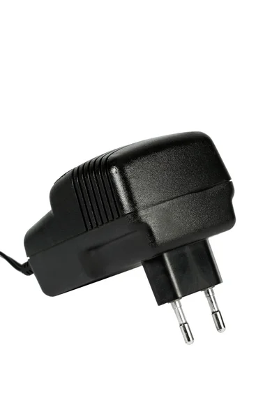 Electric power adapter, isolated on white background — Stock Photo, Image