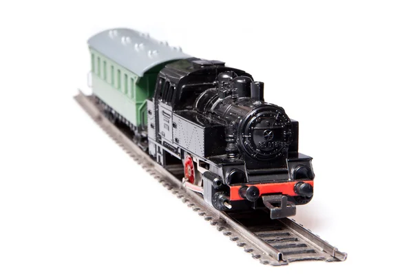 Modelo de trem a vapor de brinquedo Imagens De Bancos De Imagens