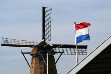 Hollanda yel değirmenleri zaanse Schans'a