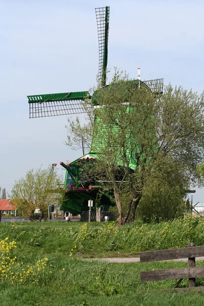 Molinos de viento holandeses en Zaanse Schans — Foto de Stock