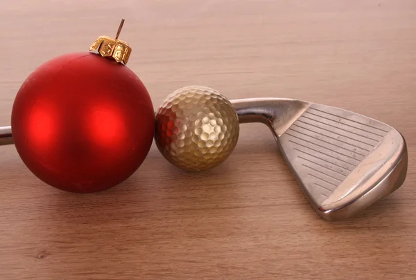 クリスマス ゴルフ — ストック写真