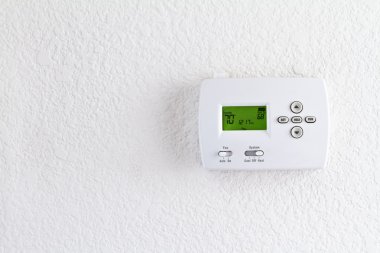 Digital thermostat clipart