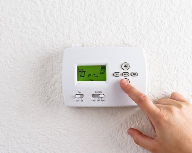 Digital thermostat clipart