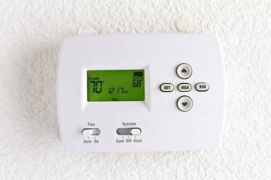 Digital thermostat clipart