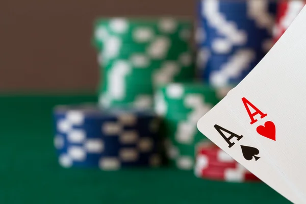 Two aces — Stock Photo, Image
