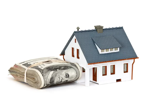 Huis en geld — Stockfoto